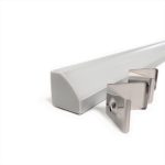 Aluminum Channel - Corner Mount (2.5m/8ft) 18.5 mm (3/4inch) tall x 18.5 mm (3/4 inch) wide