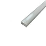 Low Profile Aluminum Channel for LED Strip - Surface Mount (2.5m/8ft) 17 mm (11/16 inch) wide x 9 mm (3/8 inch) high