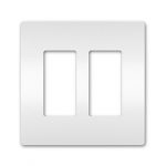 Legrand Radiant Two-Gang Screwless Wall Plate