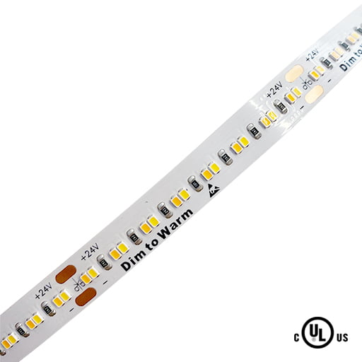 medley visuel Ulejlighed Pro Series: PWM Dim-To-Warm White High CRI (95+) LED Strip Light, 24V,  5m/16ft - Lumicrest LED Lighting