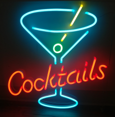 Cocktails LED Neon Sign