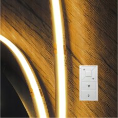 Pro Series: 24V Dotless White High CRI (92+) LED Strip, 5m/16.4ft Reel (+ Optional Wireless Dimmer & Power Supply)