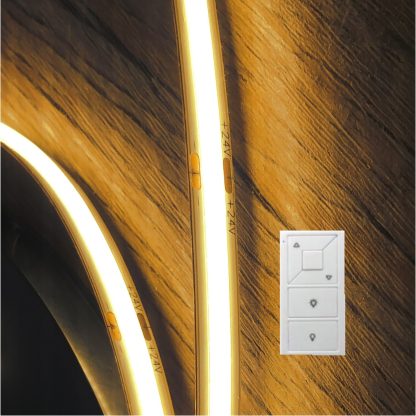 Pro Series: 24V Dotless White High CRI (92+) LED Strip, 5m/16.4ft Reel (+ Optional Wireless Dimmer & Power Supply)