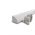 Aluminum Channel - Small Rounded Corner Mount (2.5m/8ft) 16 mm (5/8inch) tall x 16 mm (5/8 inch) wide