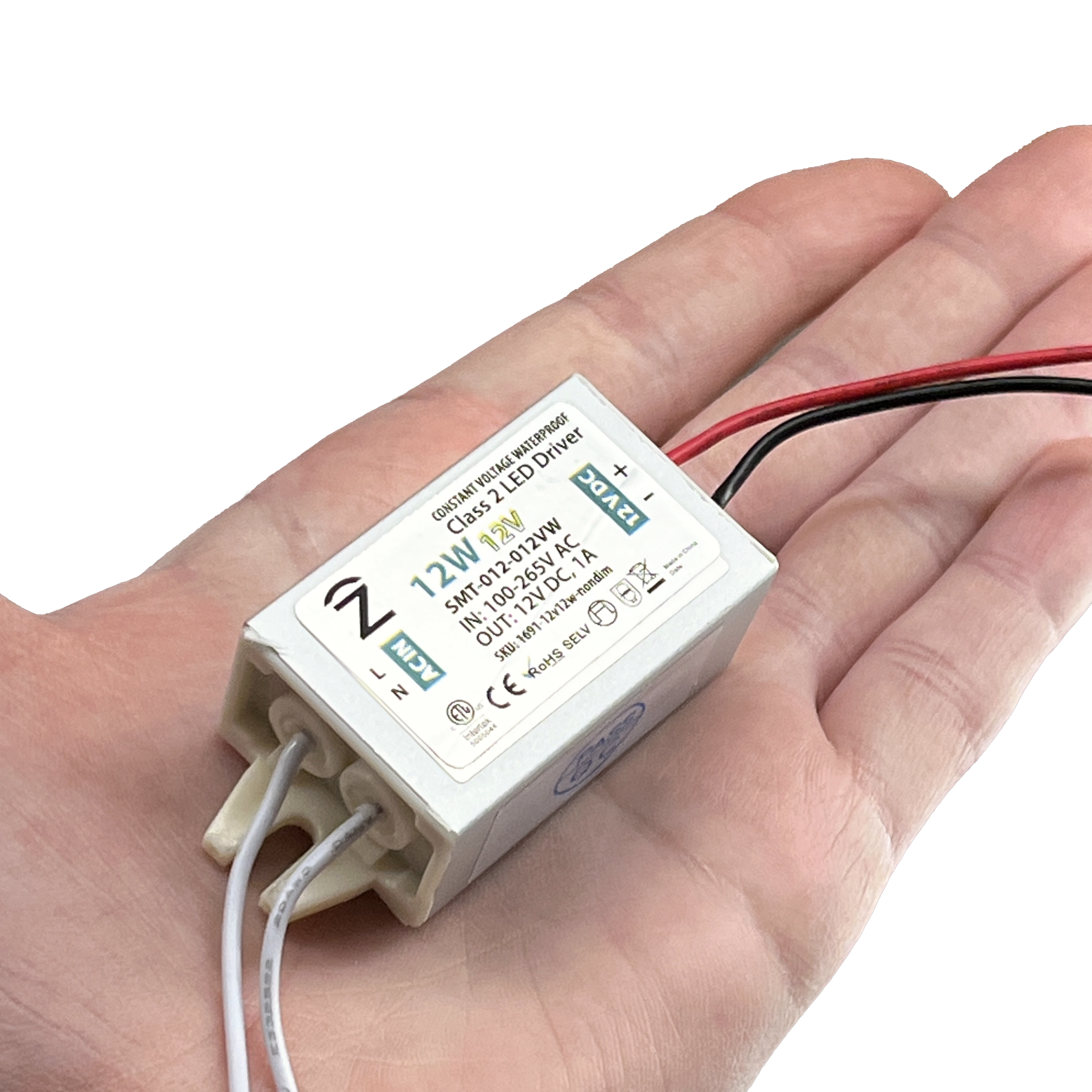 Mini 12W 12V Non-Dim Waterproof Power Supply for Junction Boxes - Image 3